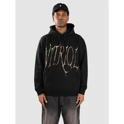 Vitriol Oxidized moški pulover s kapuco black