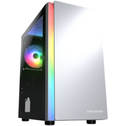 COUGAR PURITY RGB PC Case, Mini Tower, White