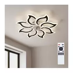 Brilagi - LED prigušiva stropni ventilator LED/44W/230V prečnik 90 cm crni + daljinski upravljač