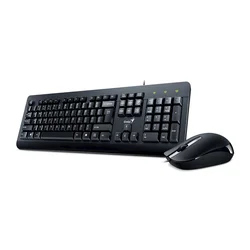 GENIUS Ĺ˝iÄŤna tastatura i miš KM-160 (Crna) USB Membranski tasteri EN (US) 15 m