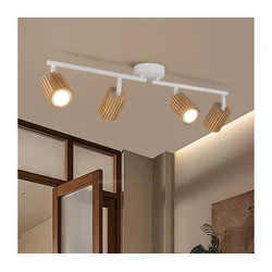 Brilagi - Spot svetlo MODERN WOOD 4xGU10/8W/230V drvo/belo