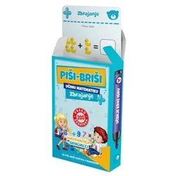 Odeon Kids Edukativne karte piši briši+marker:zbrajanje