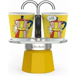 Bialetti Mini Express Lichtenstein kafetijera za 2 šalice