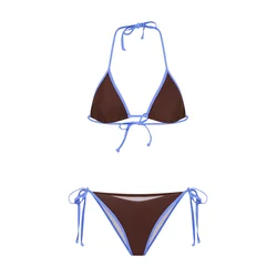LSCN by LASCANA Bikini moder denim / temno rjava