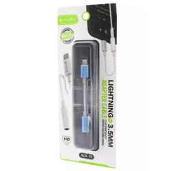 Bavin adapter AUX-19 lightning na 3.5mm bela 0.1m
