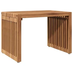 Vidaxl Vrtna stranska miza Rjava 50 x 32,5 x 35 cm Trden tikov les