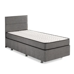 Hanah home Krevet Silver 80x38x180cm Crni