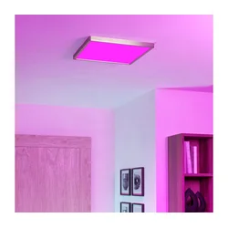 Eglo 901422-LED RGBW prigušiva dimljeno plafonsko svetlo FUEVA-Z LED/17,8W/230V 39x39cm IP44 hrom