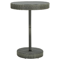 Vrtni stol sivi 75,5 x 106 cm od poliratana
