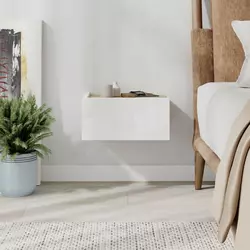 HANAH HOME Noćni stočić Onda White Hrast v2