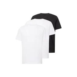KnowledgeCotton Apparel Majica črna/bela