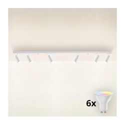 Brilagi - LED RGBW prigušiva spot svetiljka SELE DIAMANT 6xGU10/6,5W/230V Wi-Fi bela