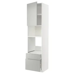 METOD / MAXIMERA Visoki element za ugradne uređaje, bela/Havstorp svetlosiva, 60x60x240 cm