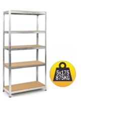 SITONIA Polica Metal medijapan 180×90×30cm, 5x175kg