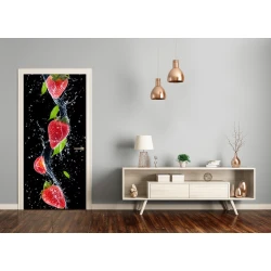 tulup.si Samolepilni tapete na vratih Jagode 95x205 cm