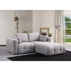 Atelier del Sofa Ugaona garnitura Amaris, 180x120x65 cm, Svetlosiva