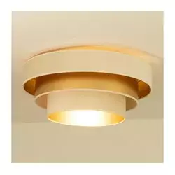 Plafonsko svetlo WENTA 1xE27/60W/230V, prečnik 50 cm, bež/zlatna