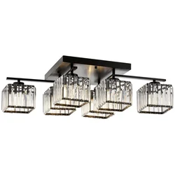 Opviq Luster Av-1795-6Bsy, 80x40 cm, 6xE27, Crni