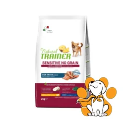 Natural Trainer Sensitive No Grain Small&Toy Adult Trout 2kg, Hrana Sa Pastrmkom