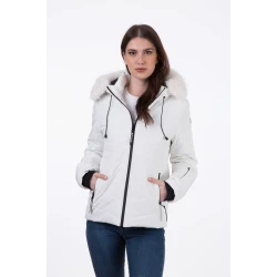 Nomad Ženska zimska jakna sa kapuljačom, Bela