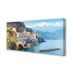 tulup.si Slika na platnu Italija obala morje stavbe 100x50 cm