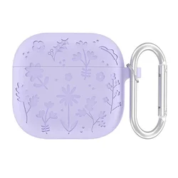 Zaštitna futrola Flower za AirPods 3, Ljubičasta