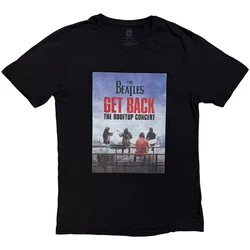 The Beatles Rooftop Concert Black M Majica