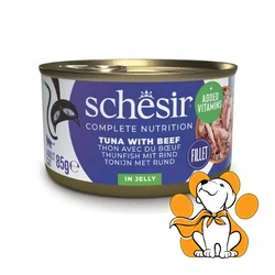 Schesir Cat Tuna & Beef in Jelly 85g, Vlažna Hrana Za Mačke Sa Tunom i Govedinom
