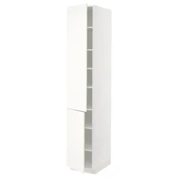 METOD Visoki element s policama/2 vrata, bela/Vallstena bela, 40x60x220 cm