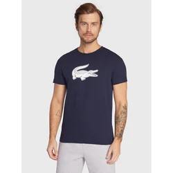Lacoste Majica TH2042 Mornarsko modra Regular Fit