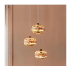 Eglo 43864 - Elegantni luster na sajli AMSFIELD, 3xE27/40W/230V, prečnik 48 cm