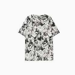 Cropp - Majica s printom preko cele površine - white