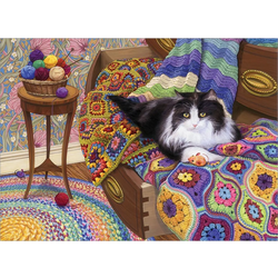 Cobble Hill - Puzzle Comfy Cat 1000 - 1 000 kosov