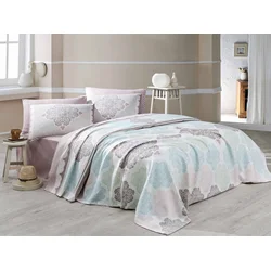 Hanah home Set Single prekrivač Andalucia, 160x230cm, Bela