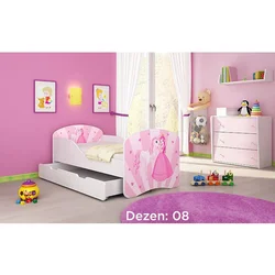 Deciji krevet ACMA I 140x70 F + dusek 6 cm8