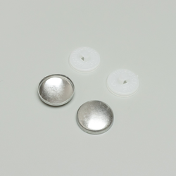 ARTFABRIC STORE Dugmad za presvlačenje, 21 mm, Bela, 50 komada