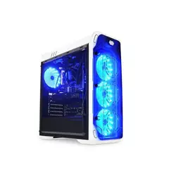 LC-POWER Gaming 988W Blue Tyhoon ATX črno gaming ohišje