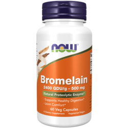 NOW FOODS Bromelain 2400 gdu-g kapsule 500mg, 60 komada