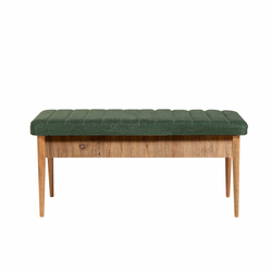 Conceptum Hypnose Trpezarijska klupa Vina Bench 110x48x40cm Bež-Zelena