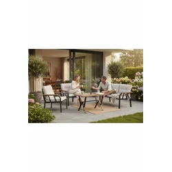 HANAH HOME Baštenska garnitura Nergiz 2+1+1 Cream