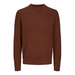 JACK & JONES  Muški džemper 12266391, Smeđi