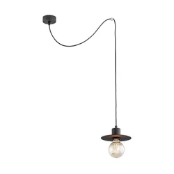 Argon 3835 - Luster na sajli CORSO 1xE27/15W/230V crna
