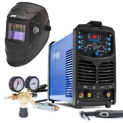 Komplet: IPOTOOLS INV185PACDC - TIG varilni aparat AC DC + maska J500A ...