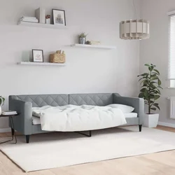 Dnevni krevet svjetlosivi 80 x 200 cm od tkanine