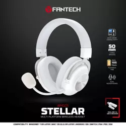 Bluetooth slusalice Fantech WHG05 bele