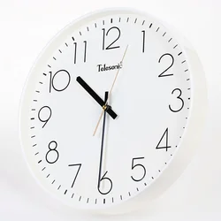 Telesonic Zidni sat, 26 cm, Beli