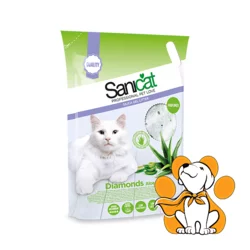 Sanicat Posip Za Mačke Upijajući Diamonds Aloe Vera, Silikonski 5L