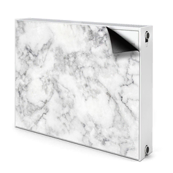 tulup.si Pokrov radiatorja Beli marmor 80x60 cm