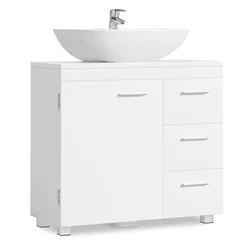 Songmics Kopalniška omarica 70x30x63,8 cm Bela