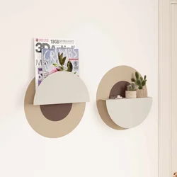 HANAH HOME Zidna polica Rio Cream